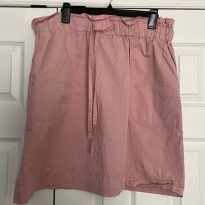 Women’s pink skirt with ruffles